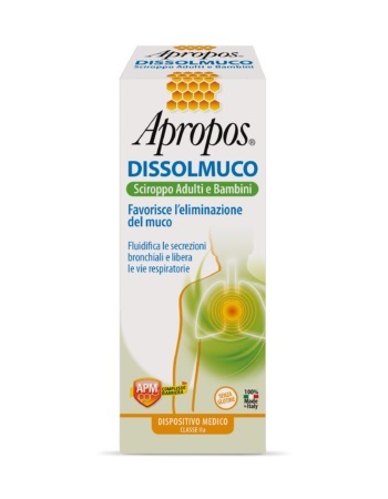APROPOS DISSOLMUCO SCIROPPO ADULTI E BAMBINI 230 G - Angeli Pharm