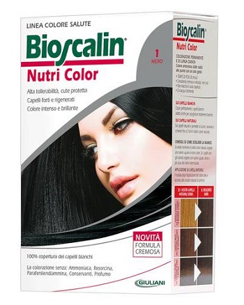 BIOSCALIN NUTRI COLOR 1 NERO SINCROB 124 ML - Angeli Pharm