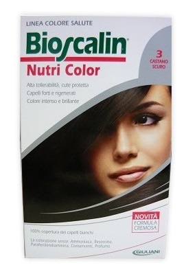 BIOSCALIN NUTRI COLOR 3 CASTANO SCURO SINCROB 124 ML - Angeli Pharm