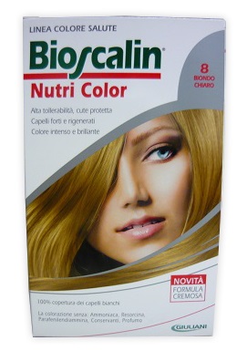 BIOSCALIN NUTRI COLOR 8 BIONDO CHIARO SINCROB 124 ML - Angeli Pharm