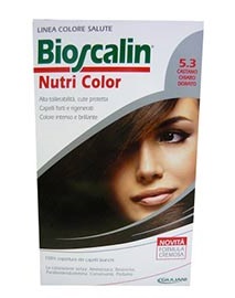 BIOSCALIN NUTRI COLOR 5,3 CASTANO CHIARO DORATO SINCROB 124 ML - Angeli Pharm