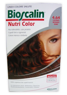 BIOSCALIN NUTRI COLOR 4,64 CASTANO MOGANO RAME 124 ML - Angeli Pharm