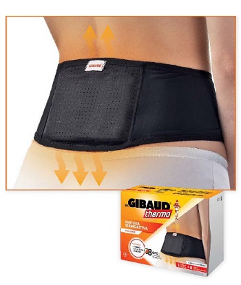 GIBAUD CINTURA TERMOATTIVA  RIUTILIZZABILE + 8 CEROTTI AUTORISCALDANTI - Angeli Pharm