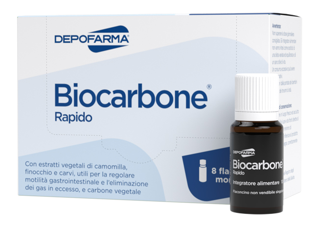 BIOCARBONE RAPIDO 8 FLACONCINI - Angeli Pharm