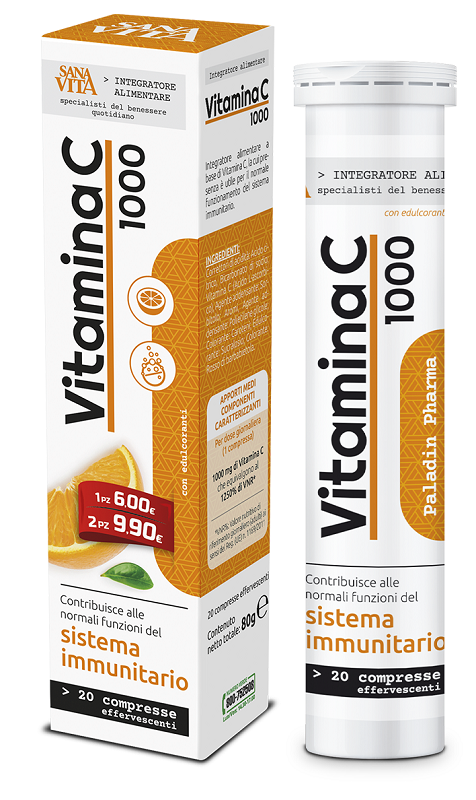 SANAVITA VITAMINA C 20 COMPRESSE EFFERVESCENTI - Angeli Pharm