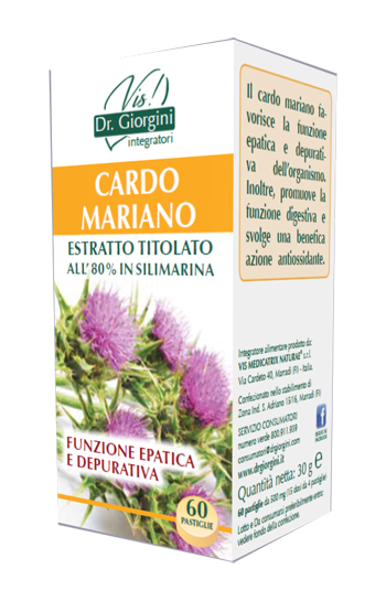 CARDO MARIANO ESTRATTO TITOLATO 60 PASTIGLIE - Angeli Pharm