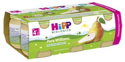 HIPP BIO OMOGENEIZZATO PERA WILLIAMS 6X80 G - Angeli Pharm