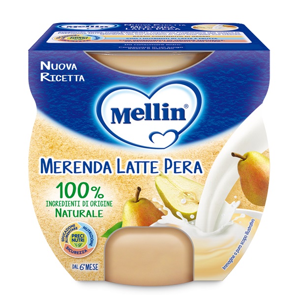 MELLIN MERENDA LATTE PERA 2 X 100 G - Angeli Pharm