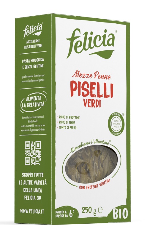 FELICIA BIO MEZZE PENNE PISELLI VERDI 250 G - Angeli Pharm