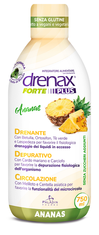 DRENAX FORTE PLUS ESOTICO CON ESTRATTO D'ANANAS 750 ML - Angeli Pharm