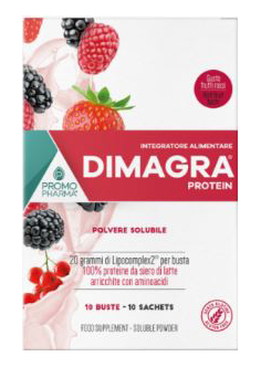 DIMAGRA PROTEIN RED FRUIT 10 BUSTE - Angeli Pharm