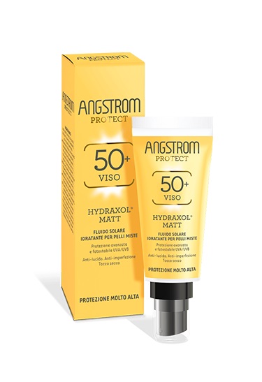 ANGSTROM PROTECT HYDRAXOL MATT FLUIDO SOLARE ULTRA PROTEZIONE 50+ 40 ML - Angeli Pharm