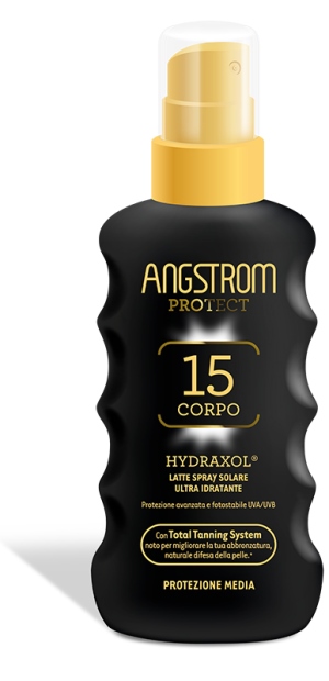ANGSTROM PROTECT HYDRAXOL LATTE SPRAY SOLARE PROTEZIONE 15 175 ML - Angeli Pharm