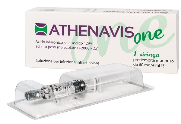 SIRINGA INTRA-ARTICOLARE ATHENAVIS ONE ACIDO IALURONICO 1,5% 4 ML - Angeli Pharm