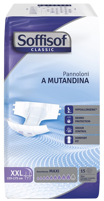 PANNOLINO MUTANDINA SOFFISOF CLASIC MAXI XXL 15 PEZZI - Angeli Pharm