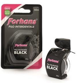 FORHANS FILO INTERDENTALE BLACK 50 METRI - Angeli Pharm