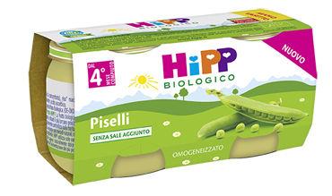 HIPP BIO OMOGENEIZZATO PISELLI 2X80 G - Angeli Pharm