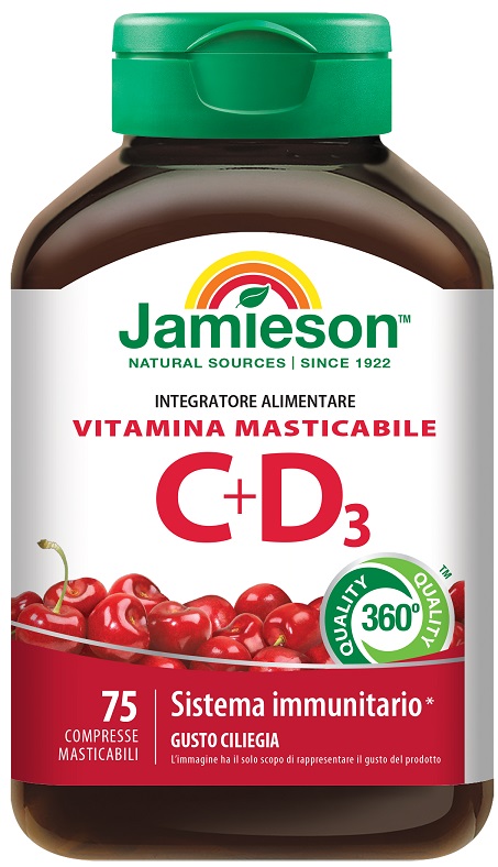JAMIESON VITAMINA C 500 + D 75 COMPRESSE - Angeli Pharm