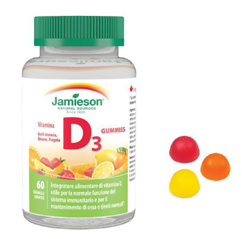 JAMIESON VITAMINA D GUMMIES 1000 60 CARAMELLE GOMMOSE - Angeli Pharm