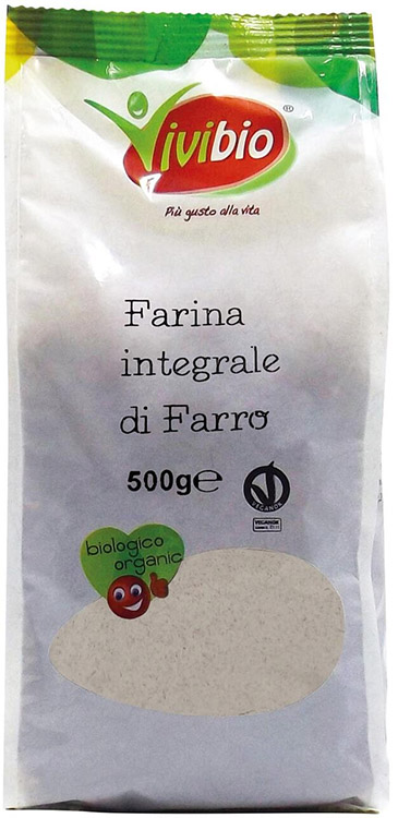 FARINA DI FARRO INTEGRALE VIVIBIO 500 G - Angeli Pharm