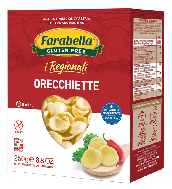 FARABELLA ORECCHIETTE I REGIONALI PASTA FRESCA STABILIZZATA 250 G - Angeli Pharm