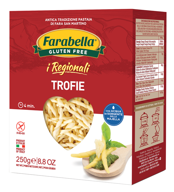 FARABELLA TROFIE I REGIONALI PASTA FRESCA STABILIZZATA 250 G - Angeli Pharm