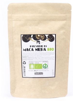 MACA NERA POLVERE BIO 200 G - Angeli Pharm
