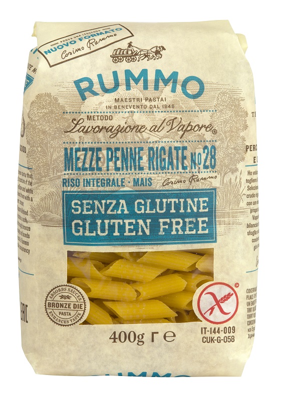 RUMMO MEZZE PENNE RIGATE N28 RISO INTEGRALE E MAIS 400 G - Angeli Pharm