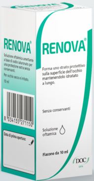 RENOVA COLLIRIO SOSTITUTO LACRIMALE A BASE DI ACIDO IALURONICO 0,4% FLACONE DA 10 ML SENZA CONSERVANTI - Angeli Pharm