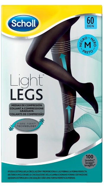 SCHOLL LIGHTLEGS 60 DENARI TAGLIA M COLORE NERO 1 PAIO - Angeli Pharm