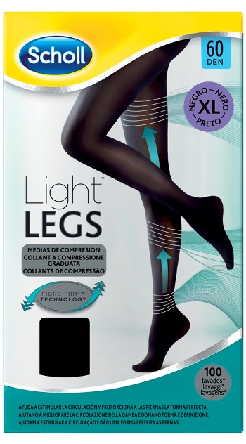 SCHOLL LIGHTLEGS 60 DENARI TAGLIA XL COLORE NERO 1 PAIO - Angeli Pharm