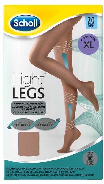 SCHOLL LIGHTLEGS 20 DENARI TAGLIA XL COLORE NUDE 1 PAIO - Angeli Pharm