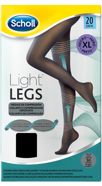 SCHOLL LIGHTLEGS 20 DENARI TAGLIA XL COLORE NERO 1 PAIO - Angeli Pharm