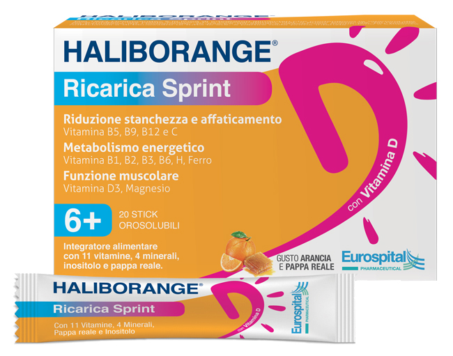 HALIBORANGE RICARICA SPRINT 20 STICK PACK 2 G - Angeli Pharm