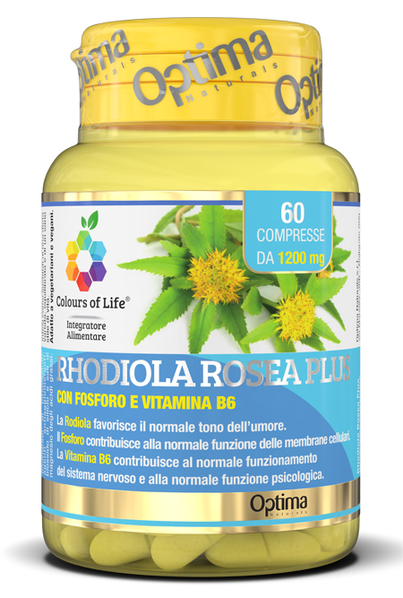 COLOURS OF LIFE RHODIOLA ROSEA PLUS 60 COMPRESSE 1200 MG - Angeli Pharm
