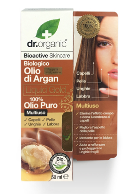DR ORGANIC ARGAN 100% PURE OIL OLIO PURO 50 G - Angeli Pharm