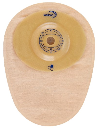 SACCA PER COLOSTOMIA WELLAND AURUM PROFILE COLO MIDI OPACA RITAGLIABILE DIAMETRO 13-35 MM INIZIO CONVESSITA' 35 MM 10 PEZZI - Angeli Pharm