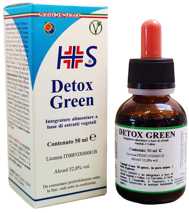 DETOX GREEN GOCCE 50 ML - Angeli Pharm