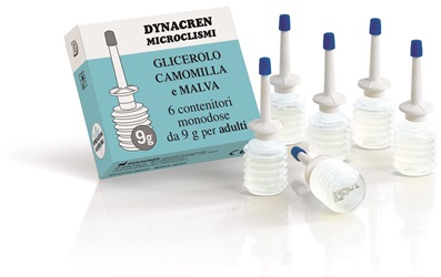 DYNACREN MICROCLISMI CAMOMILLA E MALVA 6 PEZZI DA 9 G PER ADULTI - Angeli Pharm