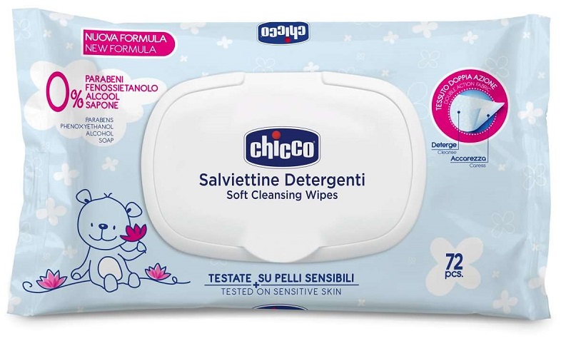 CHICCO COSMESI SALVIETTE 72 PEZZI PLAQ - Angeli Pharm