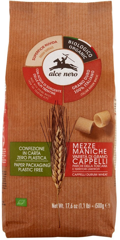 MEZZE MANICHE DI SEMOLA SENATORE CAPPELLI PARCHI TOSCANI BIO 500 G - Angeli Pharm
