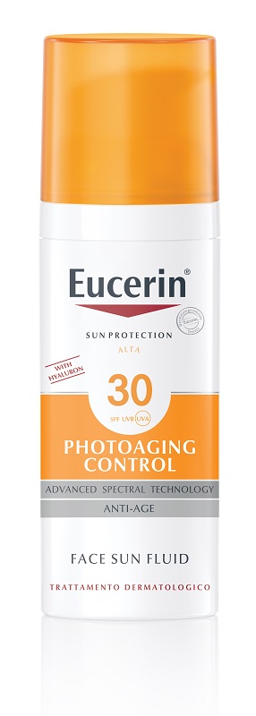 EUCERIN SUN PROTECTION SPF 30 PHOTOAGING CONTROL FACE SUN FLUID ANTI AGE 50 ML - Angeli Pharm