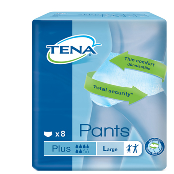 PANNOLONE PULL-UP TENA PANTS PLUS TAGLIA LARGE 8 PEZZI - Angeli Pharm