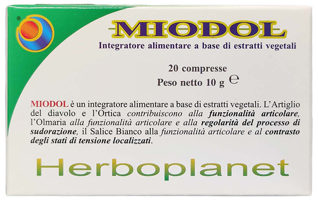 MIODOL 20 COMPRESSE BLISTER 10 G - Angeli Pharm