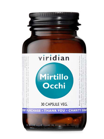 VIRIDIAN MIRTILLO OCCHI 30 CAPSULE - Angeli Pharm