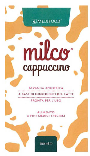 MEDIFOOD MILCO BEVANDA APROTEICA CAPPUCCINO 6 X 200 ML - Angeli Pharm