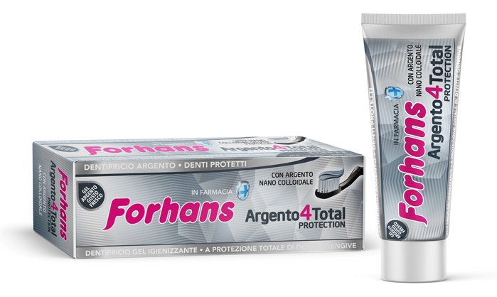 DENTIFRICIO SILVER 4 WHITE FORHANS 75 ML - Angeli Pharm
