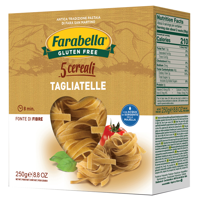 FARABELLA TAGLIATELLE AI 5 CEREALI 250 G - Angeli Pharm