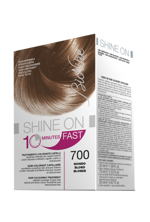 BIONIKE SHINE ON FAST TRATTAMENTO COLORANTE CAPELLI BIONDO 700 FLACONE 60 ML + TUBO 60 ML - Angeli Pharm