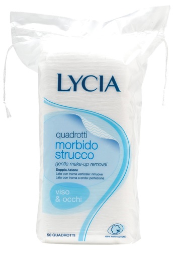 LYCIA 50 QUADROTTI COTONE STRISCIA 12 PEZZI - Angeli Pharm